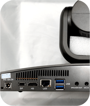 Particolare posteriore videocamera HDZ5 - SOFTECH, TVPRO Milano