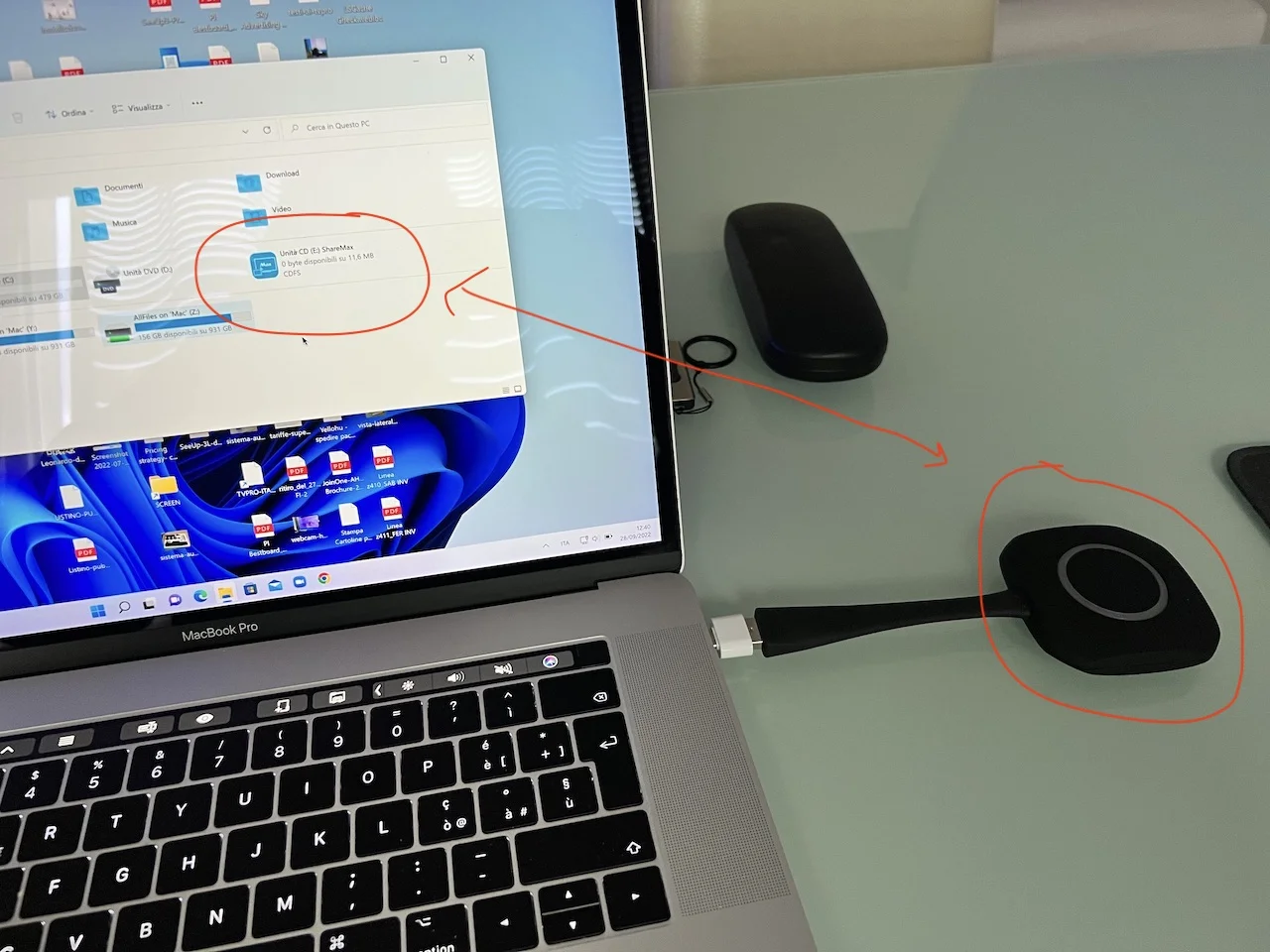 eShare Android con bottone USB-A - tvpro by softech