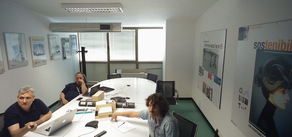 screen shot durante demo test in Engineering Roma, con HD8