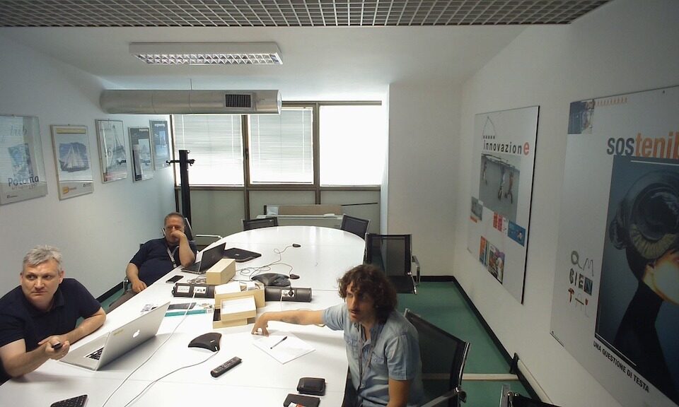 screen shot durante demo test in Engineering Roma, con HD8